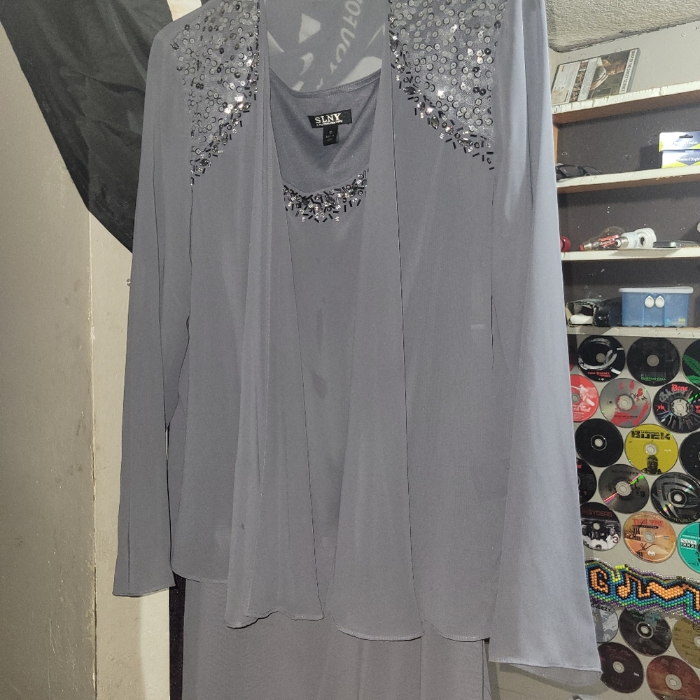 Women's Dress Gray Size 10 SLNY